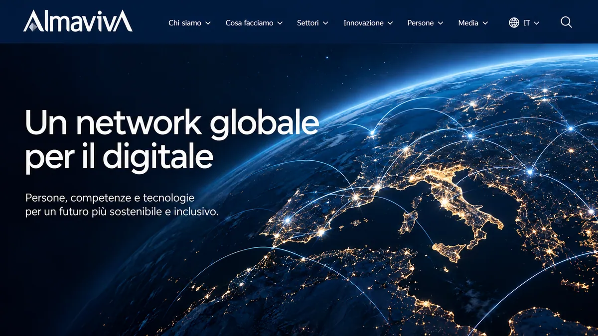 AlmavivA corporate website homepage